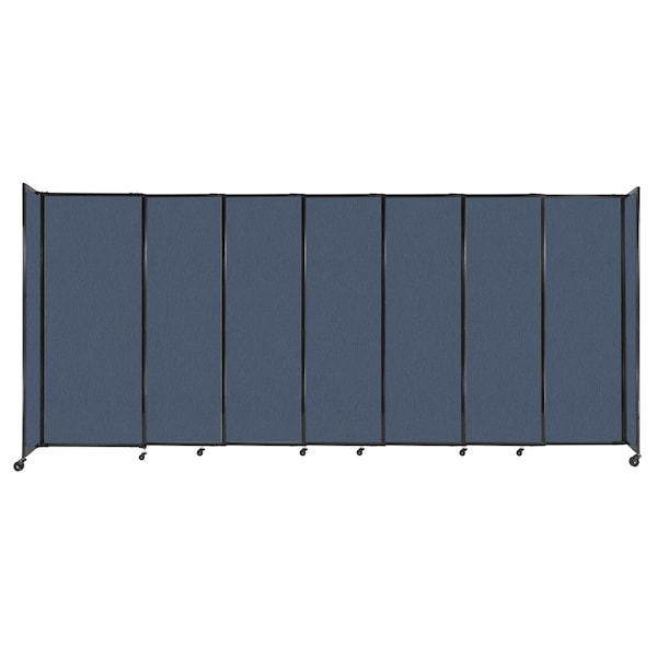 StraightWall Sliding Portable Partition 15'6" x 6'10" Ocean Fabric